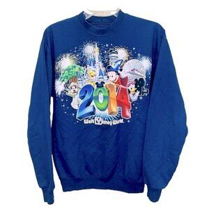 Disney World 2014 Commemorative Sweatshirt Small Unisex Blue